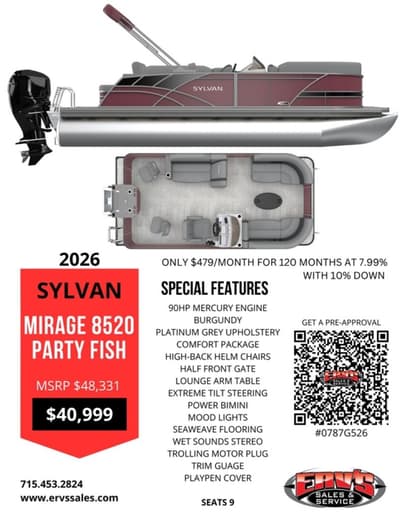 BOATZON | Sylvan MIRAGE 8520 PARTY FISH 2026