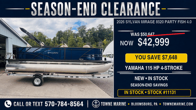 BOATZON | Sylvan Mirage 8520 Party Fish 40 2026