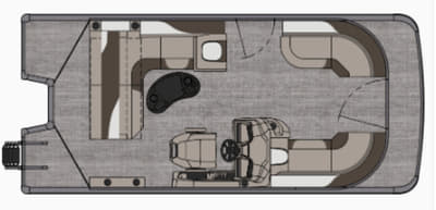 BOATZON | Tahoe Pontoons LTZ Cruise Rear Bench 19 FT 2026