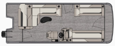 BOATZON | Tahoe Pontoons Sport Cruise Rear Bench 21 FT 2026