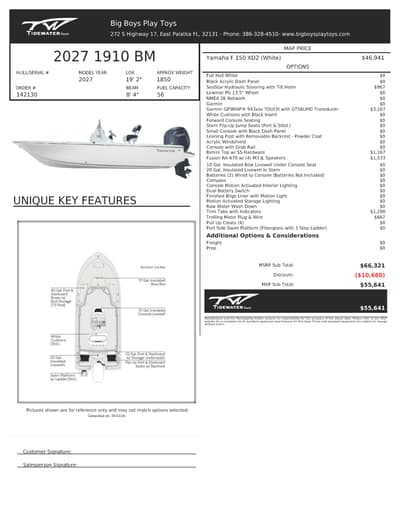 BOATZON | Tidewater Boats 1910 2027