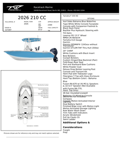 BOATZON | Tidewater Boats 210 CC 2026 BOATZON | Tidewater Boats 210 CC 2026
