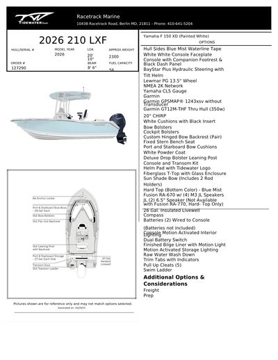 BOATZON | Tidewater Boats 210LXF 2026