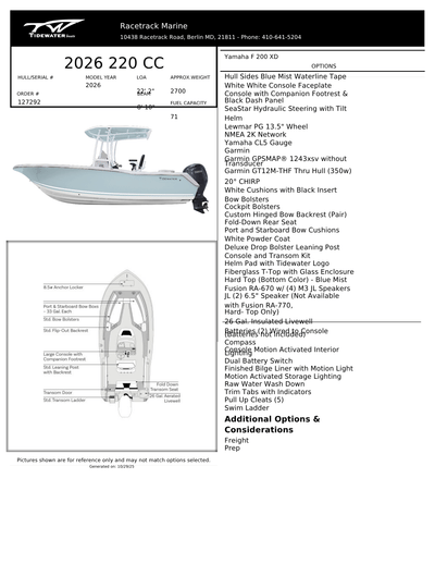 BOATZON | Tidewater Boats 220 CC 2026