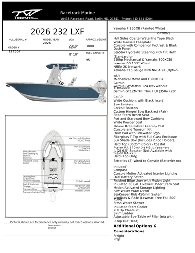 BOATZON | Tidewater Boats 232 LXF 2026
