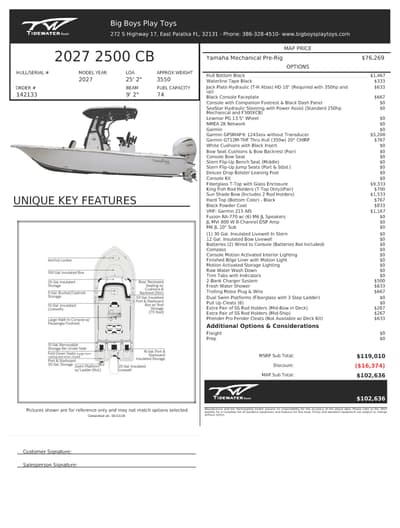 BOATZON | Tidewater Boats 2500 2027 BOATZON | Tidewater Boats 2500 2027