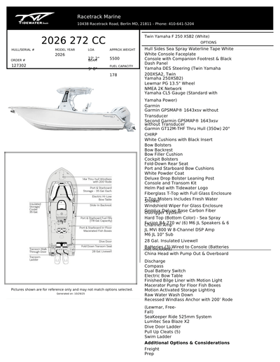 BOATZON | Tidewater Boats 272 CC 2026 BOATZON | Tidewater Boats 272 CC 2026