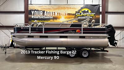 BOATZON | Tracker Boats Fishing Barge 22 w Mercury 90 2013
