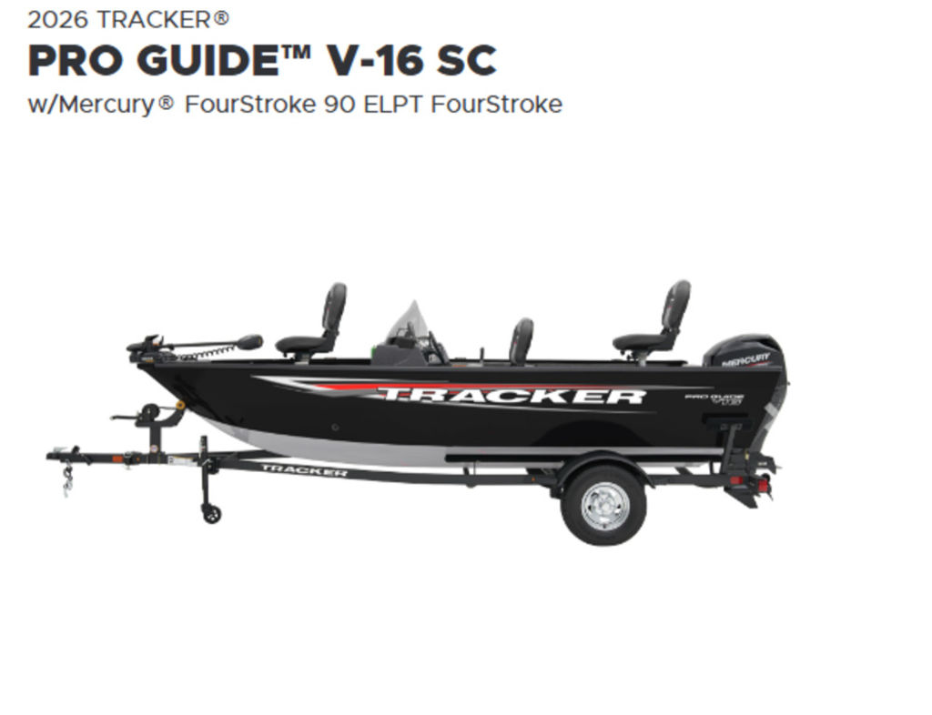 2026 Tracker® Boats Pro Guide V16 SC - Sold Boat