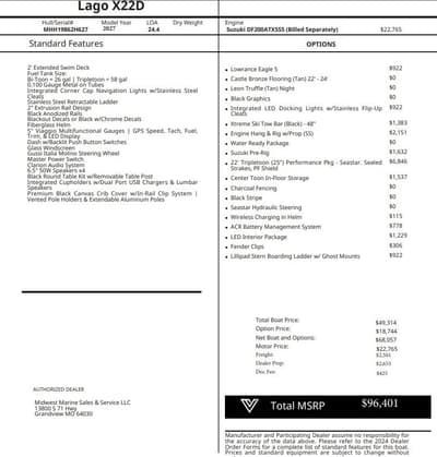 BOATZON | Viaggio X22D 2027