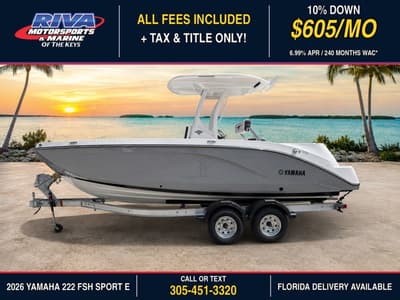 BOATZON | Yamaha Boats 222 FSH Sport E 2026