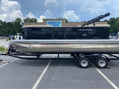 BOATZON | 2021 Veranda Vista 20RC Pontoon Boat wYamaha 70HP 4Stroke  Trailer