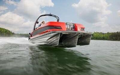 BOATZON | 2024 Manitou XT 25 Split Rear Windshield BOATZON | 2024 Manitou XT 25 Split Rear Windshield