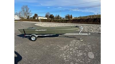 BOATZON | 2024 Polar Kraft 1436 Jon Boat 14 long 36 bottom 15 transom w trailer  In stock