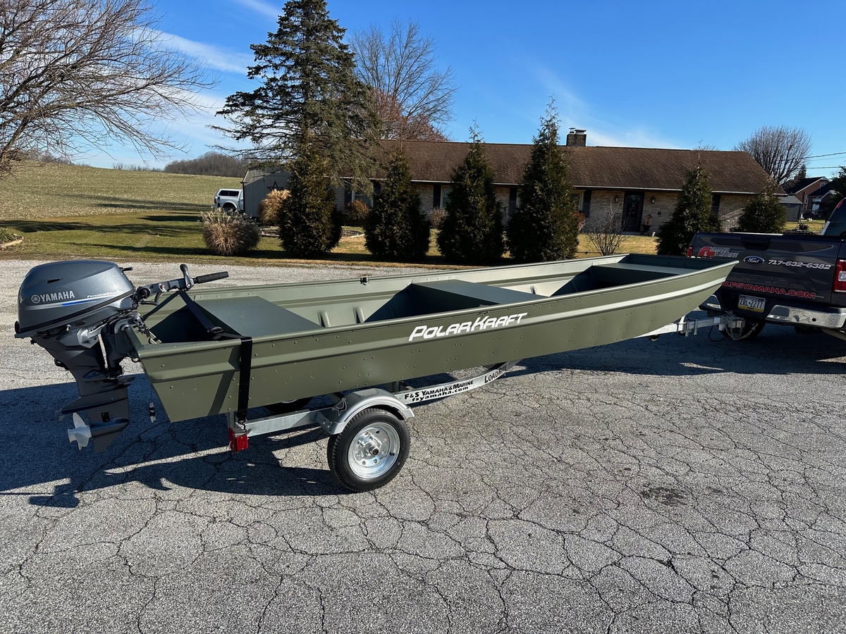 2024 Polar Kraft Polar Kraft 1448 Jon Boat 15 transom w Trailer  Yamaha 20 hp In stock 2024 - Sold Boat