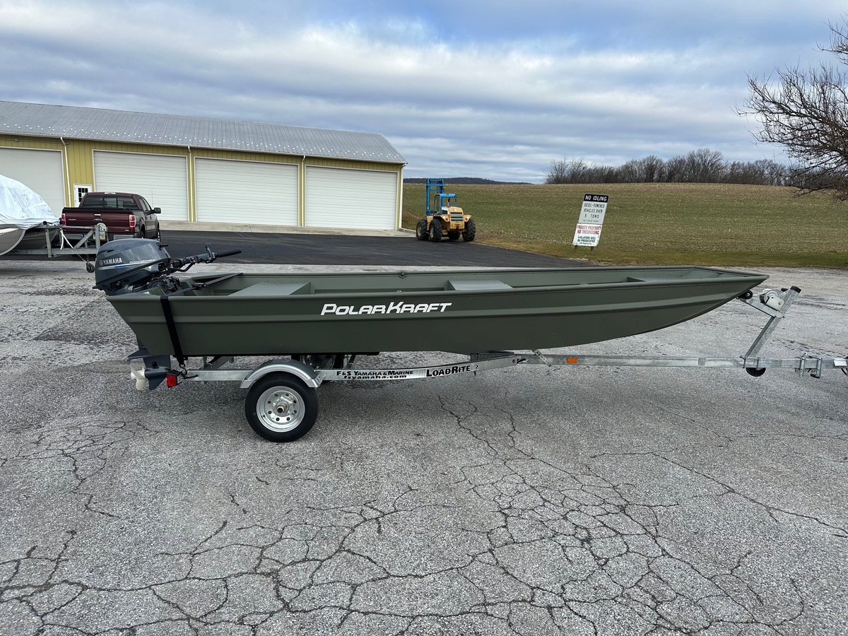 2024 Polar Kraft Polar Kraft MV 1648 Jon Boat 20 transom w Trailer  Yamaha 20 hp In stock 2024 - Sold Boat
