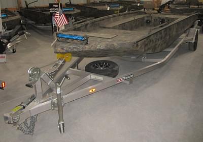 BOATZON | 2025 Excel 2072 Viper Duck Boat dual gun box EzTrac Aluminum Bunk Trailer Yamaha F70LA