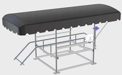 BOATZON | 2025 ShoreStation 4000lb hydraulic lift with toon rails