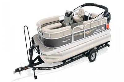 BOATZON | 2025 Sun Tracker Party Barge 16 DLX With Mercury 50  Trailer