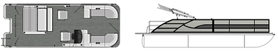 BOATZON | 2026 Bentley Pontoons Legacy 223 Swingback DF150ATXSS5 BOATZON | 2026 Bentley Pontoons Legacy 223 Swingback DF150ATXSS5