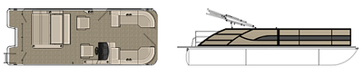 BOATZON | 2026 Bentley Pontoons Legacy 223 Swingback DF150ATXSS5 BOATZON | 2026 Bentley Pontoons Legacy 223 Swingback DF150ATXSS5