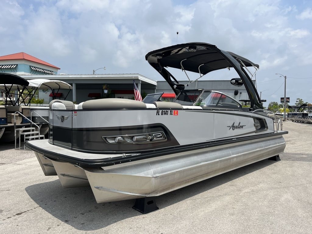 2023 Avalon 2585 Excalibur LTD Windshield Elit Tri Toon Mercury Racing 400R - Sold Boat