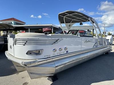 BOATZON | Avalon 2785 Ambassador Elite Windshield Tri Toon Twin Mercury 350 Verados JPO 2019