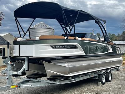 BOATZON | Avalon Excalibur LTD 25 EliteWindshield  Triple Toon  IN STOCK Rigged  Ready 2024