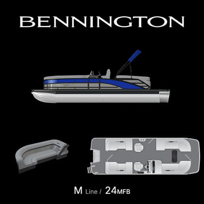 BOATZON | Bennington M Quad Bench 24 MFB 2025