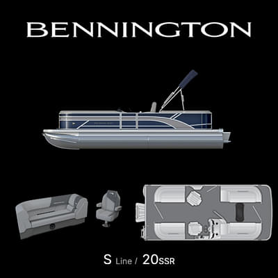 BOATZON | Bennington S Quad Bench 20 SSR SPS 3 2026