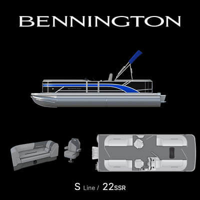 BOATZON | Bennington S Quad Bench 22 SSR 2025