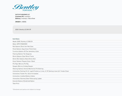 BOATZON | Bentley Pontoons LE 200 CR 2025