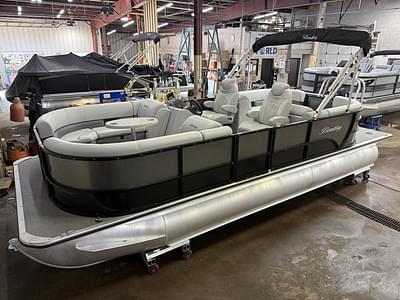 BOATZON | Bentley Pontoons Legacy 223 Navigator Quad Lounge Tritoon  Suzuki 140HP 4Stroke EFI 2020