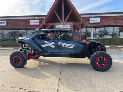 BOATZON | Can-Am® Maverick R Max X RS With SmartShox Dusty Navy  Legion Red 2025