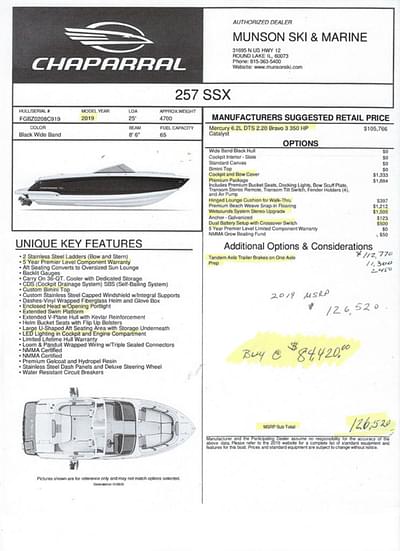 BOATZON | Chaparral 257 SSX 2019