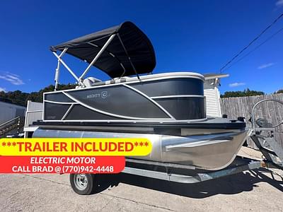 BOATZON | Godfrey Mighty G Electric Pontoon 2024