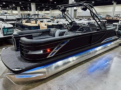 BOATZON | Godfrey Sanpan 27 Twin Ultra Lounge Windshield Arch Tritoon 2025