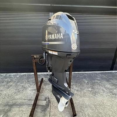 BOATZON | Little Used Yamaha 50HP 4 Stroke Outboard Motor Engine