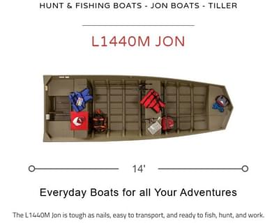 BOATZON | Lowe Boats L1440M Jon 2024