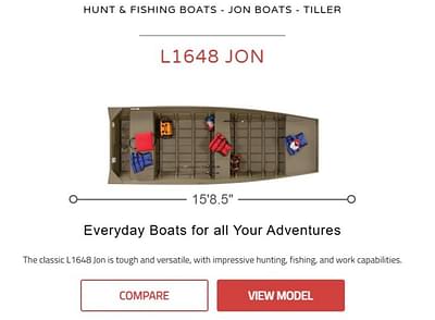 BOATZON | Lowe Boats L1648 Jon 2025