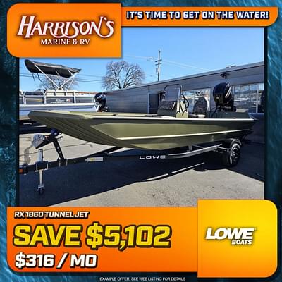 BOATZON | Lowe Boats RX1860 Tunnel Jet 2024