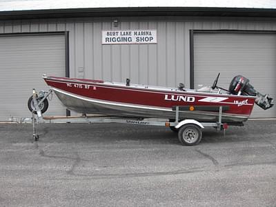BOATZON | LUND LAKER 16 W 25HP MERCURY OB AND TRAILER 1996