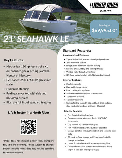 BOATZON | NORTH RIVER SEAHAWK LE 2025