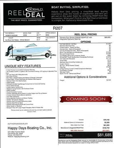 BOATZON | Robalo R207 Dual Console 2026 BOATZON | Robalo R207 Dual Console 2026
