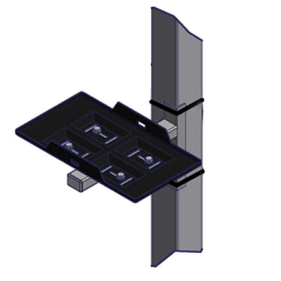BOATZON | Shoremaster Leg Mount 12v Battery Tray 2024