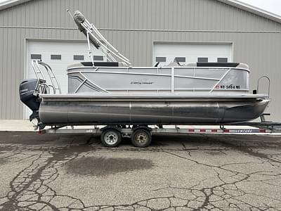 BOATZON | SunChaser 20 LR PSB w PTS Triple Pontoon Rental Boat w Trailer 2022