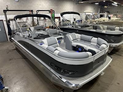 BOATZON | Tahoe Pontoons Cascade 2385 Quad Lounge Shift Flip  Honda 4Stroke EFI 2025