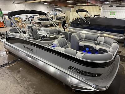 BOATZON | Tahoe Pontoons Cascade 2385 Quad Lounge Shift Flip Tritoon Honda 4Stroke EFI 2025 BOATZON | Tahoe Pontoons Cascade 2385 Quad Lounge Shift Flip Tritoon Honda 4Stroke EFI 2025