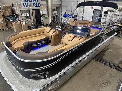 BOATZON | Tahoe Pontoons LTZ 2385 Elite Cruise Windshield Tritoon  Honda 4Stroke EFI 2025