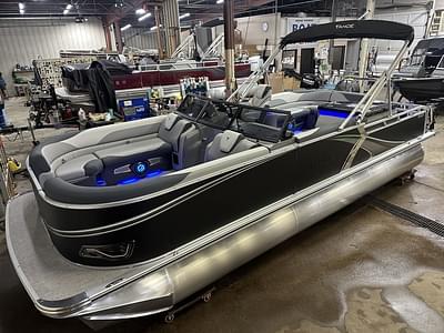 BOATZON | Tahoe Pontoons LTZ 2385 Elite Cruise Windshield Tritoon  Honda 4Stroke EFI 2025